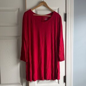 Lane Bryant Vibrant Red Tunic Top
